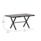 Flash Furniture Gray/Gray 59in x 35.5in Cross Frame Patio Table SB-TB288-GRY-GG - alternate 4